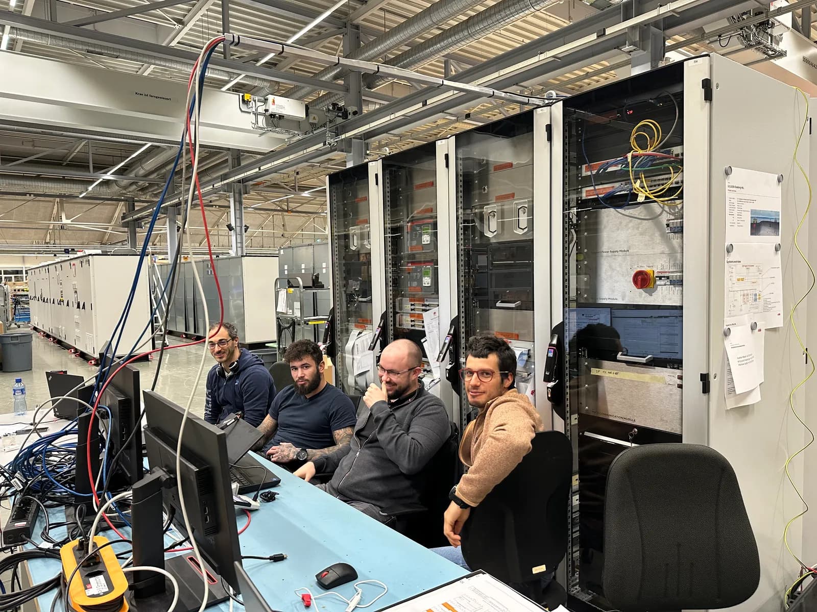 On site with the ABB commissioning team during my engineering years